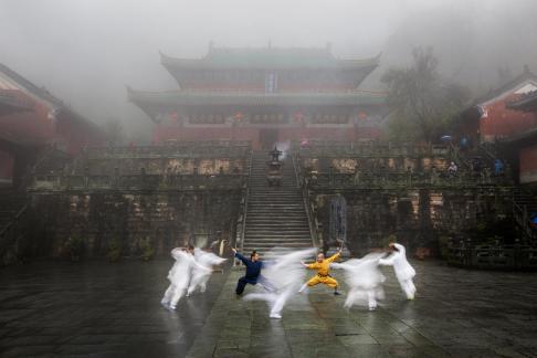 Monk duel Taoist priest