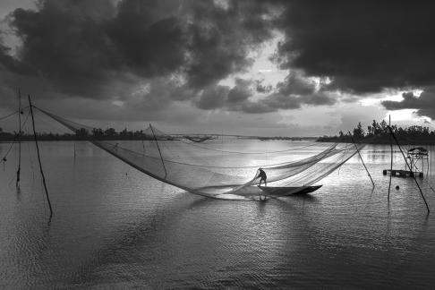 Fisherman at dawn