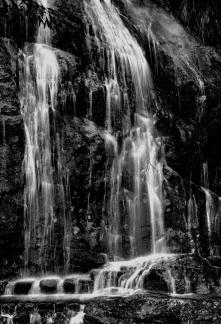 Silver waterfall splash