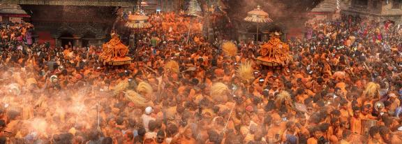 Nepalese Yellow Sprinkling Festival