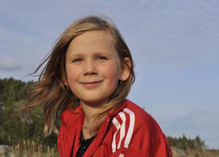 Red jacket girl