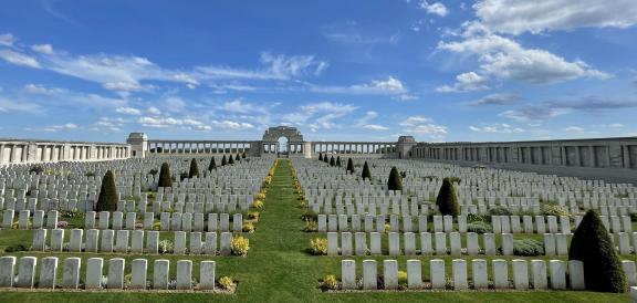 Military cemetery in France