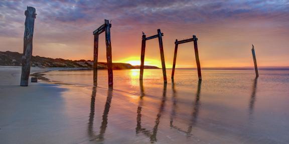 Cat bay sunset pano