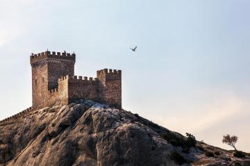 Old fortress of Sudak Crimea