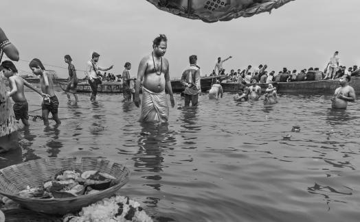 Bathers At The Ganges