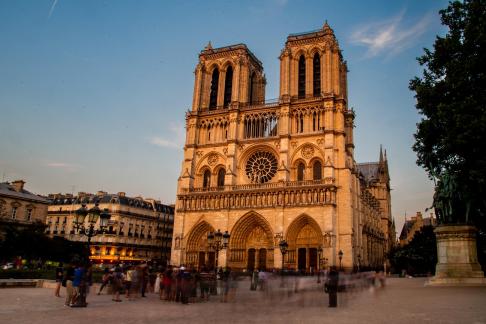 Notre Dame In Sunset 102