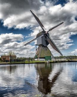 Modern Dutch Windmill