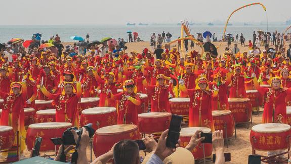 The opening ceremony of the sea E