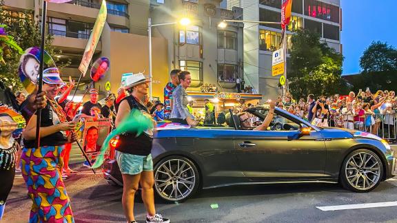 Sydney Mayor in Mardi Gras Parade