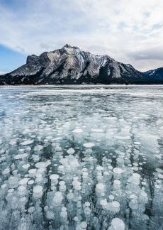 Winter in Lake Abraham