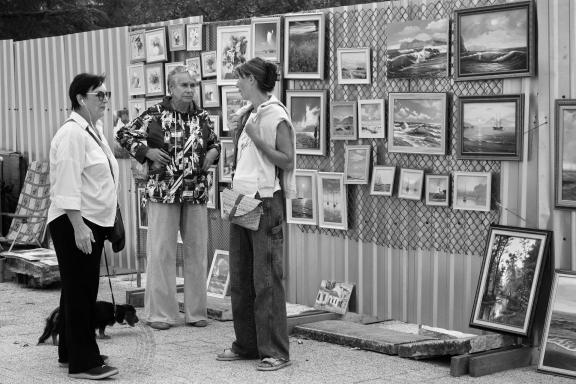 Artists at the opening day