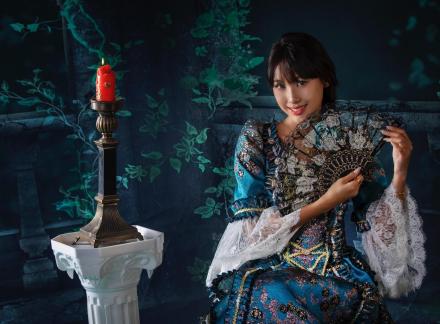 Lady and candle
