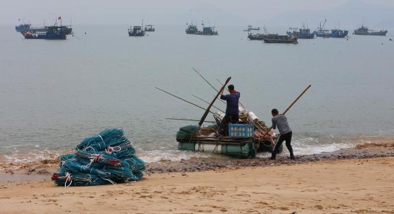 Fishing boats at sea 25