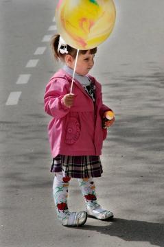 Girl with balloon