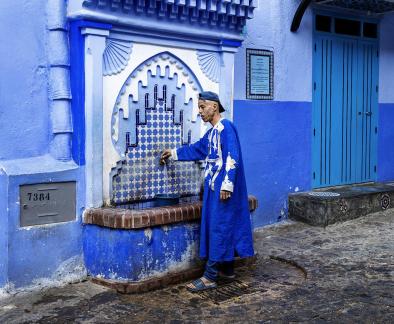 Fetching Water in Blue City