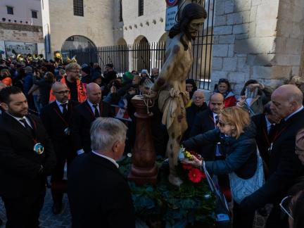 Offering at Good Friday procession