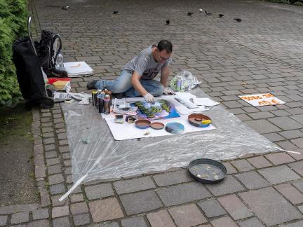 Street Artist Painting