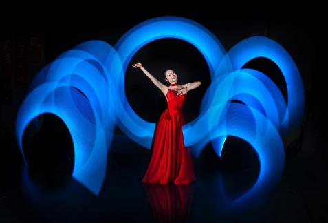 Lady and the circle