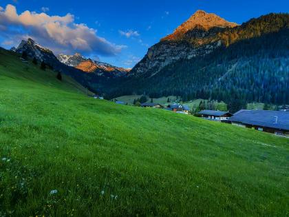 Morning scenery in the mountains