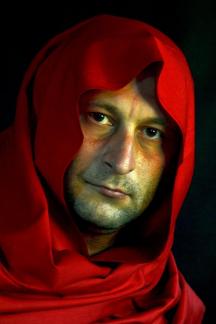 The man in red