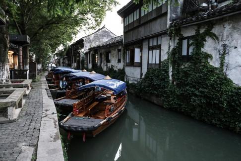 Small boat on the shore