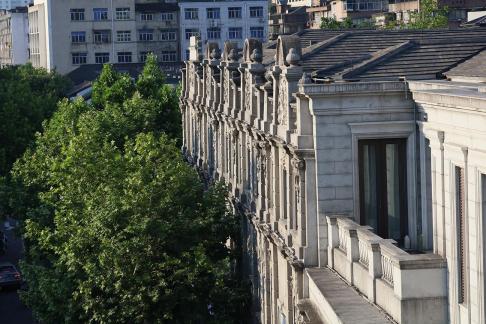 Green Shadow White Corridor