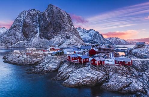 Hamnoy-Norway before sunrise