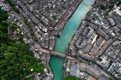 Rural Village by the Riverbank 2