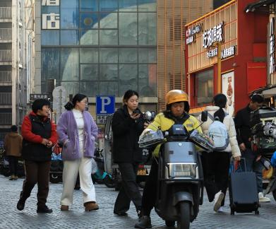 Walking down the street 2