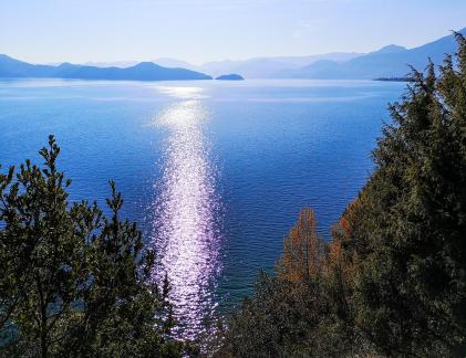 lake and mountain scenery 6