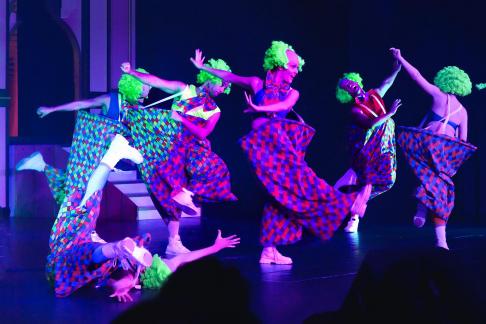 Circus clown dance
