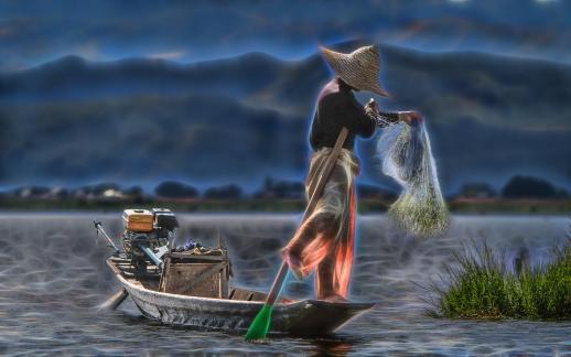 A fisherman