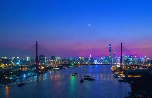 Colorful and beautiful Shanghai