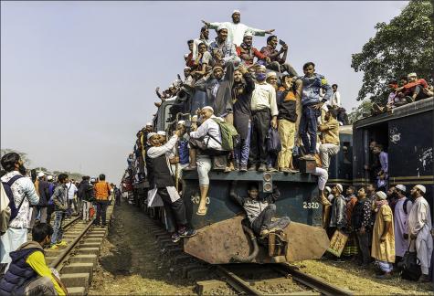 Overcrowded Train