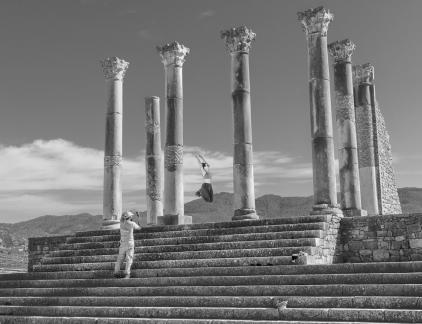 Tourist at Volubilis Ruin 29