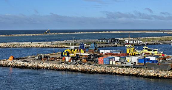 Colourful harbour