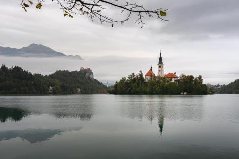 Lake Bled at sunrise