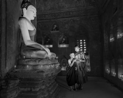 Praying In The Grotto