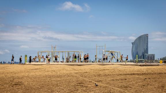 Beach exercise