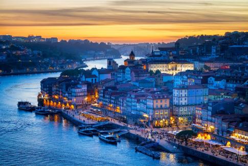 Sunset in Porto