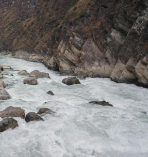 Angry waves of the river 10