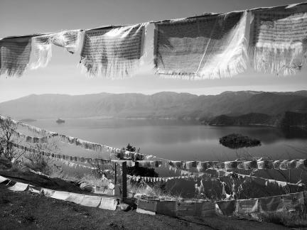 Mountains surround water 28