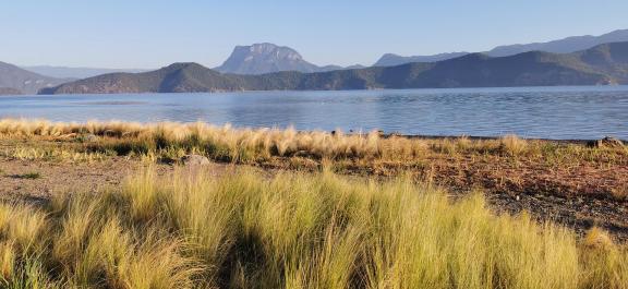 lake and mountain scenery 2