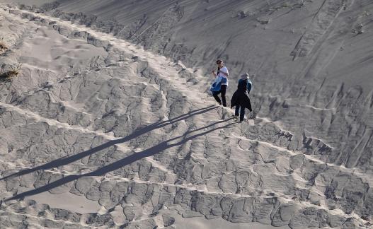 Climbing the dune