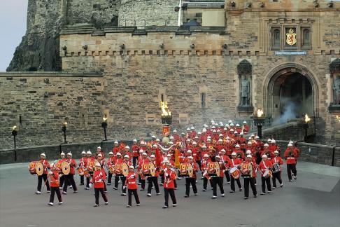 Band At Edinburg Castle