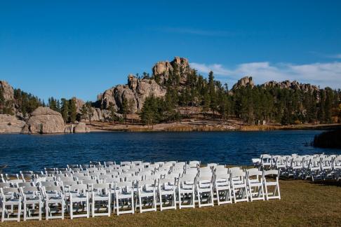 Wedding at Sylvan Lake.