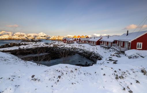 Winter view in Nofoten