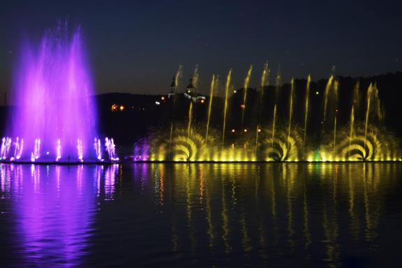 Evening fountain