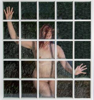 It is raining outside