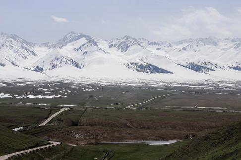 Seeing the snow capped mountains 14